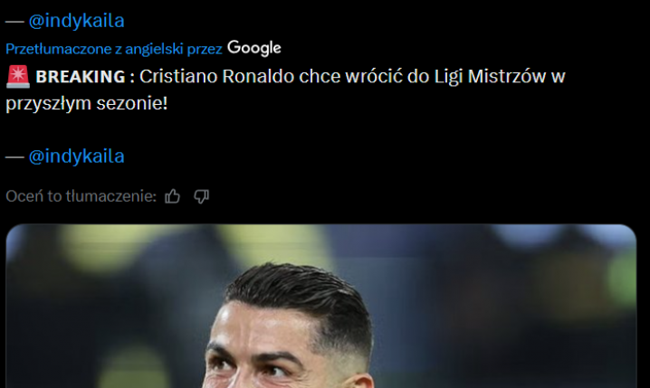 HIT! Tam podobno chciałby ''WRÓCIĆ'' Cristiano Ronaldo!